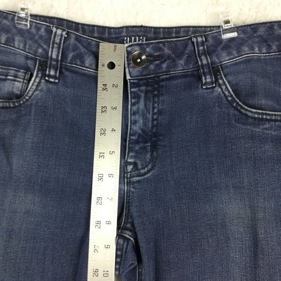 A.N.A. Womens Jeans Skinny Blue Denim Medium Wash‎ Low Rise Stretch 6 - Picture 8 of 12